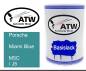 Preview: Porsche, Miami Blue, M5C / J5: 500ml Lackdose, von ATW Autoteile West.